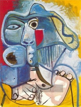  kubistisch Malerei - Nue assise au chapeau 1971 kubistisch